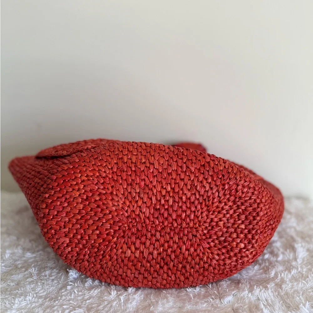 Kate Spade x Target Red Raffia Bow Tote Bag - Picture 8 of 8
